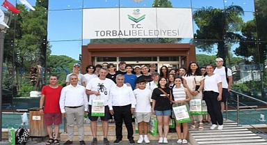 Alman öğrenciler kardeş kent Torbalı'da