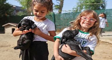 Buca'da çocuklar hayvan sevgisi ile büyüyor