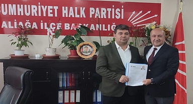 Yakup Öztürk, Aliağa’da CHP’den aday adayı