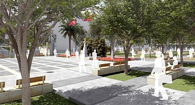 Kınık Cumhuriyet Meydanı yenileniyor