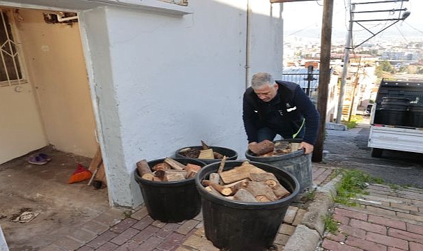 Konak’ta kış dayanışması: Budanan ağaçlar yuvaları ısıtıyor