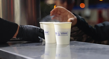 Soğuk kış sabahlarında çorba ikramı yapılıyor