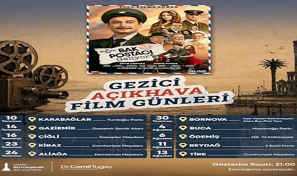 Gezici Açıkhava Film Günleri İzmir'i dolaşıyor