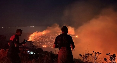 İzmir’in kuzeyinde orman yangını alarmı