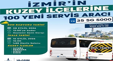 Büyükşehir’den İzmir’e 400 yeni servis aracı plakası