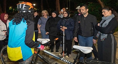 Görme engelliler Kültürpark’ta pedal çevirdi
