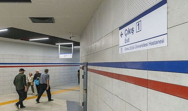 İzmir Metrosu’ndan Dokuz Eylül Hastanesi’ne kesintisiz yaya tüneli açıldı